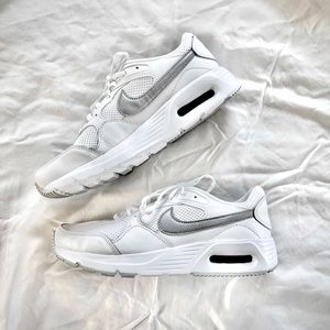 White Nike Air Max shoes